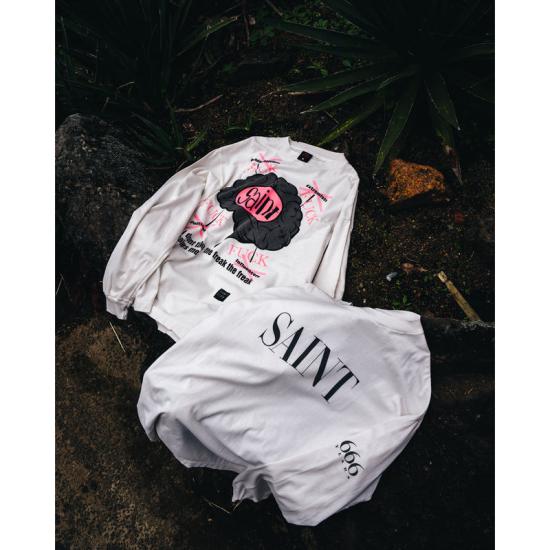 25SS 세인트 미카엘 긴팔 티셔츠 HR835WH WHITE - SAINT MXXXXXX