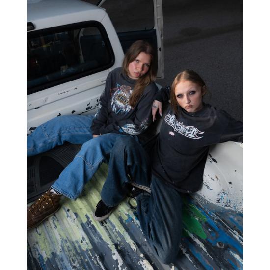 25SS 세인트 미카엘 긴팔 티셔츠 HR8C41BK BLACK - SAINT MXXXXXX