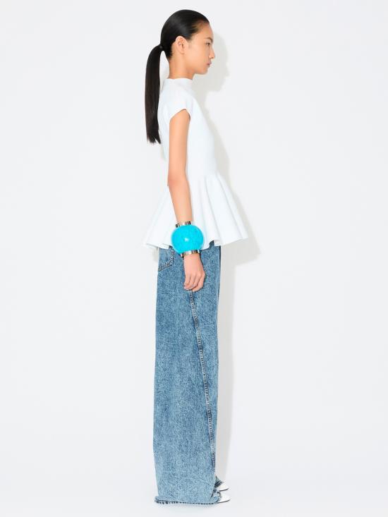 25SS 알라이아 데님 팬츠 AA9P1161T535A 524 BLEU NEIGE - ALAIA