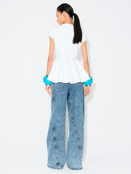 25SS 알라이아 데님 팬츠 AA9P1161T535A 524 BLEU NEIGE - ALAIA