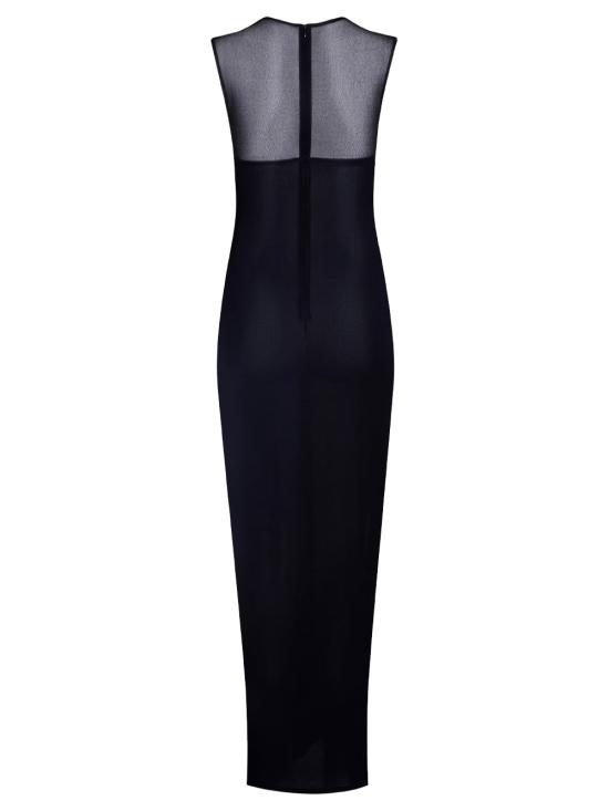 25SS 알라이아 롱 원피스 AA9R2654K061A 995 NOIR ALAIA - ALAIA