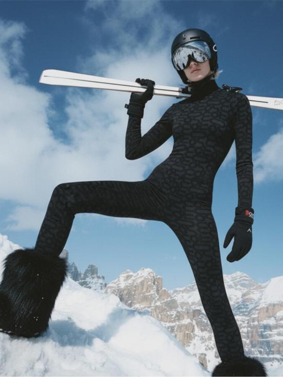  모노수트 바디수트 티셔츠 블랙 터틀넥 롱슬리브 풀 심리스 에코 바디수트 블랙 - MONOSUIT