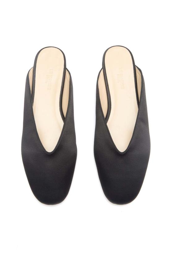  르 몽드 베릴 뮬/슬리퍼 리젠시 뮬 블랙 - LE MONDE BERYL