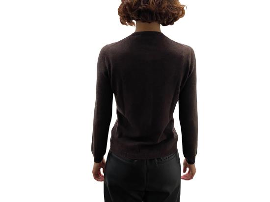 25FW 라 로즈 가디건 GDC22801C 20904 MARRONE - LA ROSE