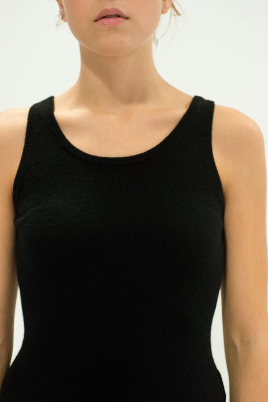 25FW 라 로즈 민소매 티셔츠 GDC22806C 2000 NERO - LA ROSE