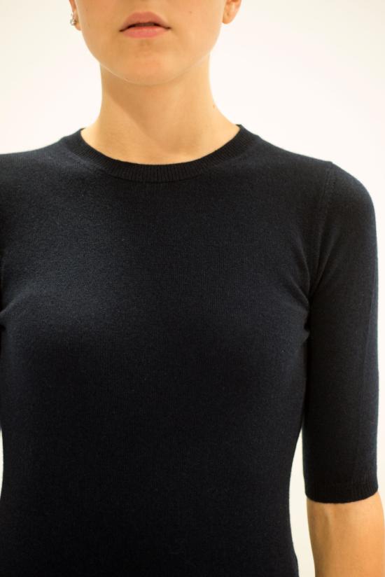 25FW 라 로즈 스웨터 GDC22805C 20102 BLUE NAVY - LA ROSE