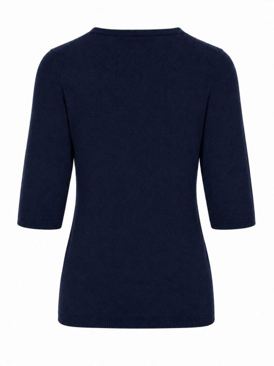 26FW 라 로즈 스웨터 GDC22805C 20102 BLUE NAVY - LA ROSE