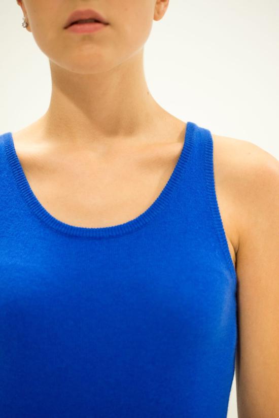 25FW 라 로즈 민소매 티셔츠 GDC22806C 40987 BLUETTE - LA ROSE