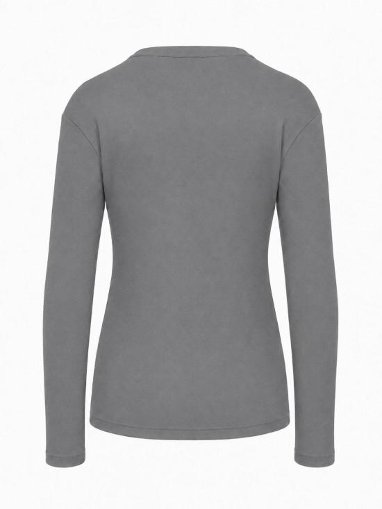 26FW 라 로즈 긴팔 티셔츠 TS001008LISCIO GREY - LA ROSE