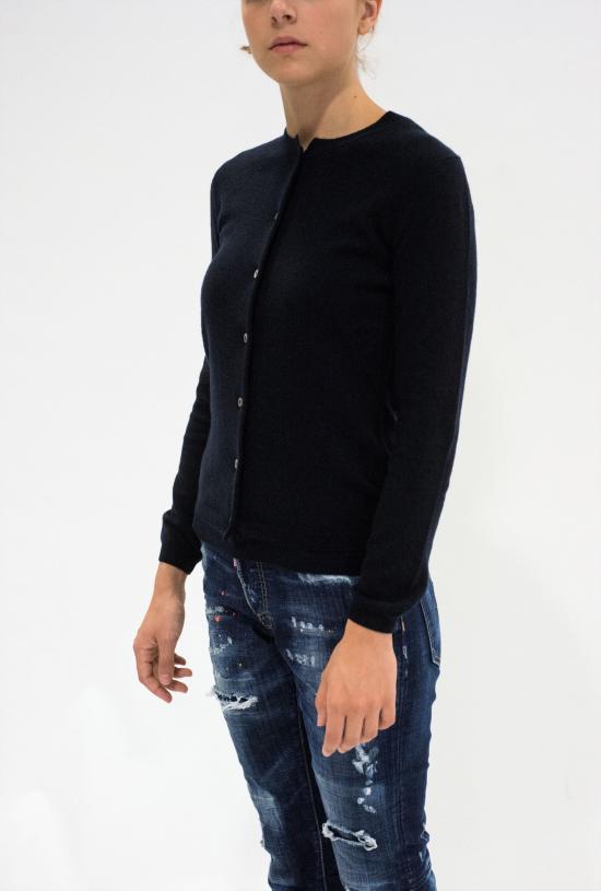 25FW 라 로즈 가디건 GDC22801C 20102 Blue Navy - LA ROSE