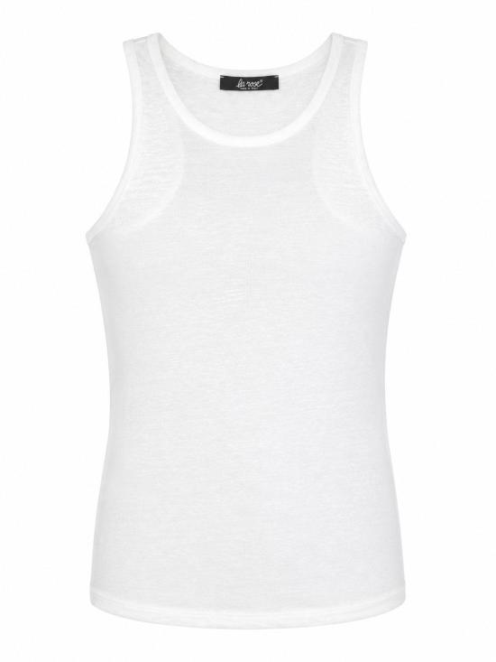 26FW 라 로즈 민소매 티셔츠 TP002008 WHITE