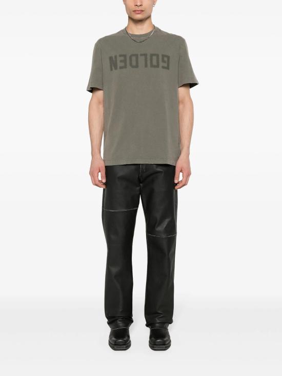 26FW 골든구스 골든 로고 프린트 반팔 티셔츠 GMP01220P000671 35479 - GOLDEN GOOSE