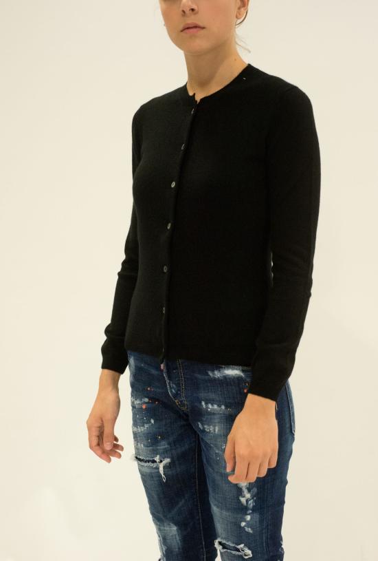 25FW 라 로즈 가디건 GDC22801C 2000 NERO - LA ROSE