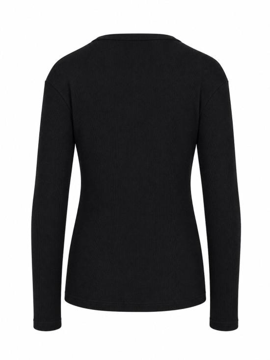 26FW 라 로즈 긴팔 티셔츠 TS001008COSTINE BLACK - LA ROSE