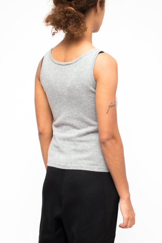 25FW 라 로즈 민소매 티셔츠 GDC22806C 21028 GRIGIO CHIARO - LA ROSE