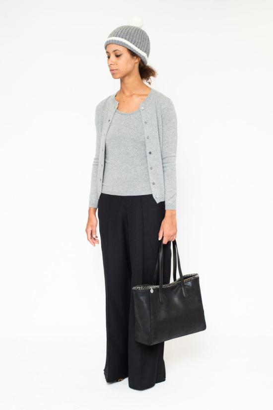 25FW 라 로즈 민소매 티셔츠 GDC22806C 21028 GRIGIO CHIARO - LA ROSE