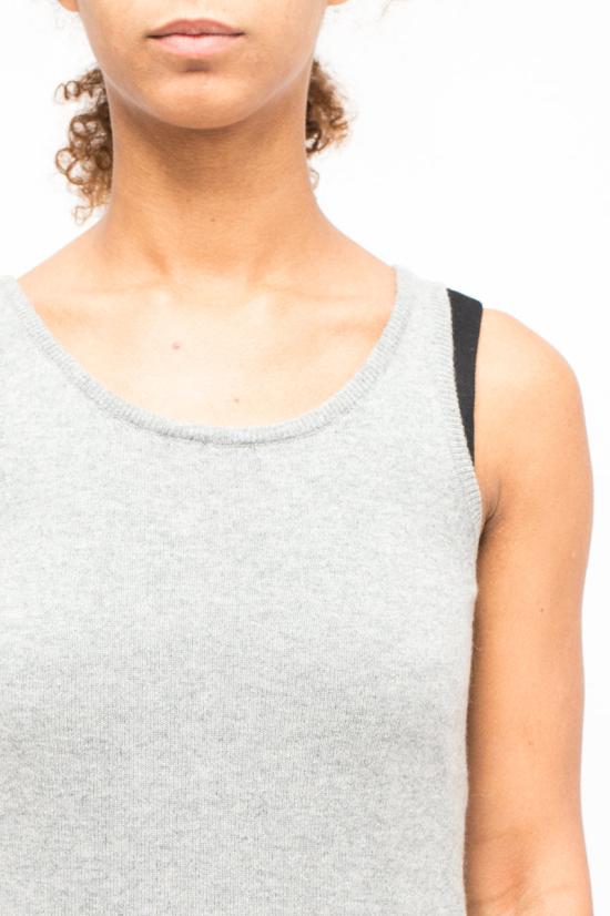 25FW 라 로즈 민소매 티셔츠 GDC22806C 21028 GRIGIO CHIARO - LA ROSE