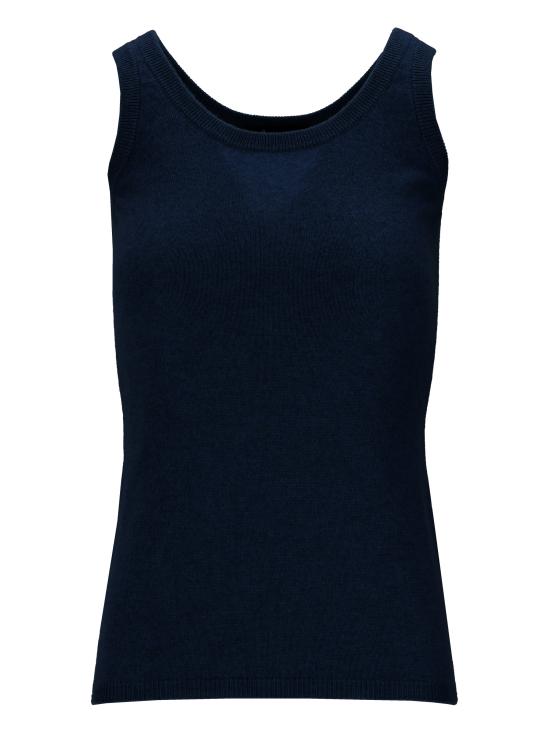 26FW 라 로즈 민소매 티셔츠 GDC22806C 20102 Blue Navy