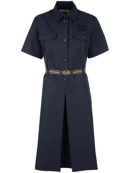 25SS 미우미우 미디 원피스 MF5710SOOO12NS F0008 BLEU