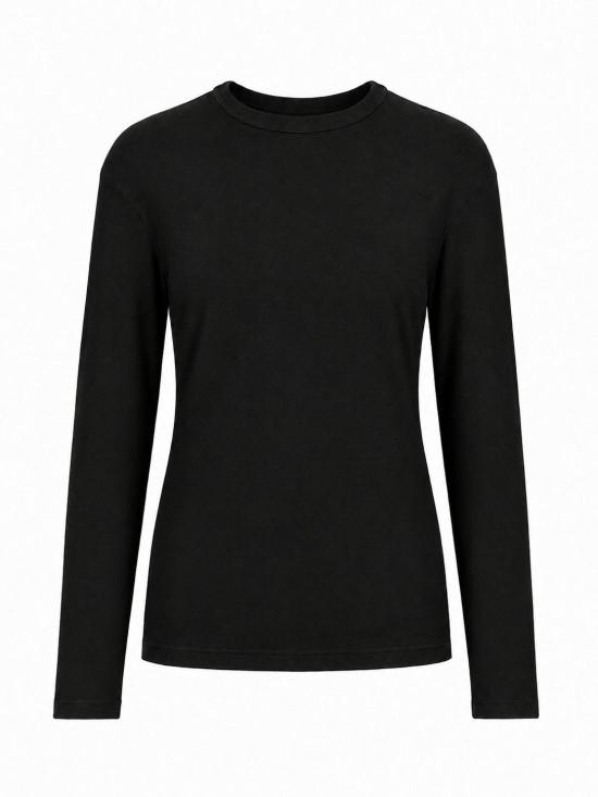 26FW 라 로즈 긴팔 티셔츠 TS001008LISCIO BLACK