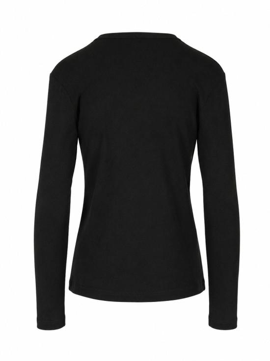 26FW 라 로즈 긴팔 티셔츠 TS001008LISCIO BLACK - LA ROSE