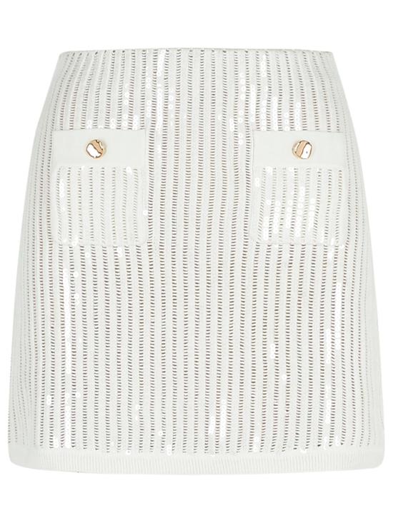 25SS 셀프 포트레이트 숏 스커트 SS25 126SK WWHITE White