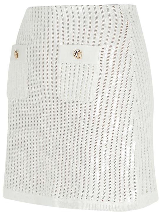 25SS 셀프 포트레이트 숏 스커트 SS25 126SK WWHITE White - SELF PORTRAIT