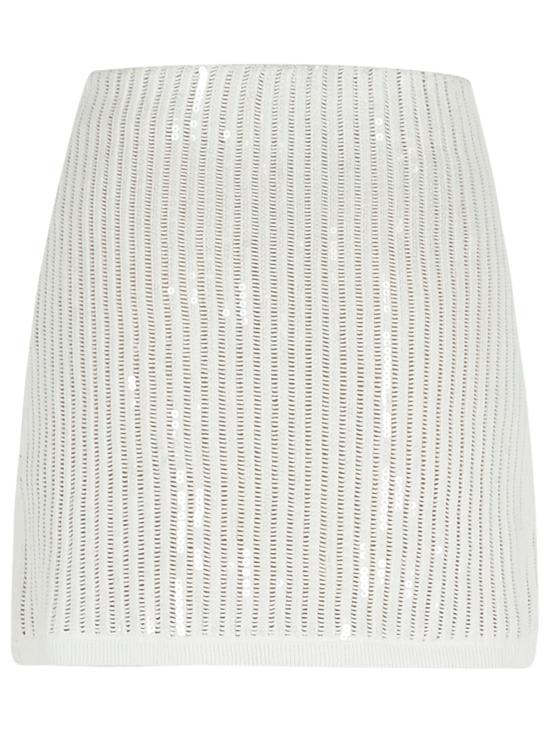 25SS 셀프 포트레이트 숏 스커트 SS25 126SK WWHITE White - SELF PORTRAIT