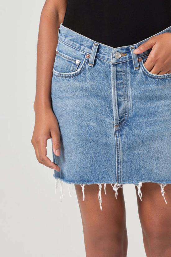  에이골디 숏 스커트 아골드 V웨이스트 미니스커트 페어웨이