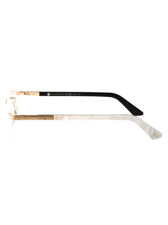 26SS 까르띠에 림리스 무테 안경 CT0411O 003 gold - CARTIER