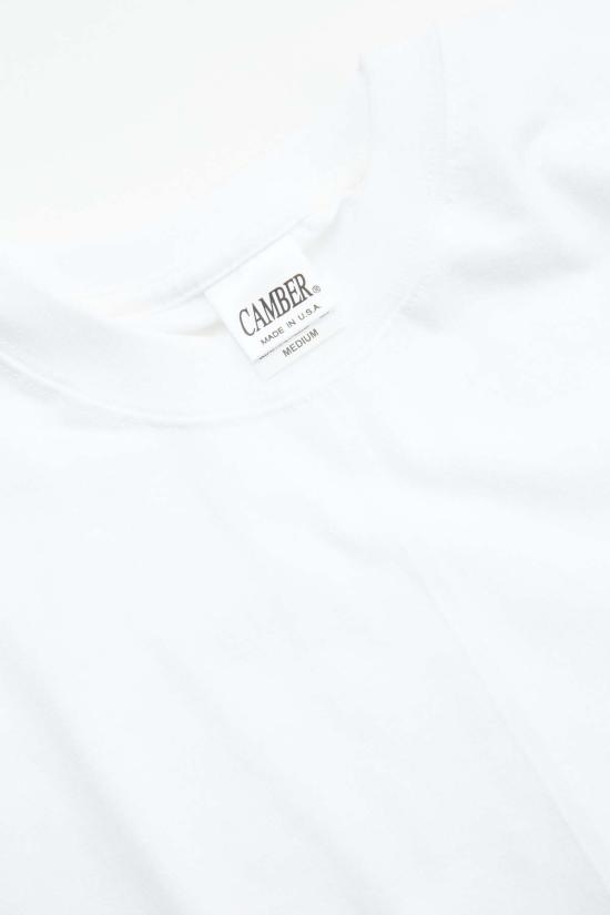  캠버 반팔 티셔츠 맥스 웨이트 헤비웨이트 티셔츠 화이트 - CAMBER