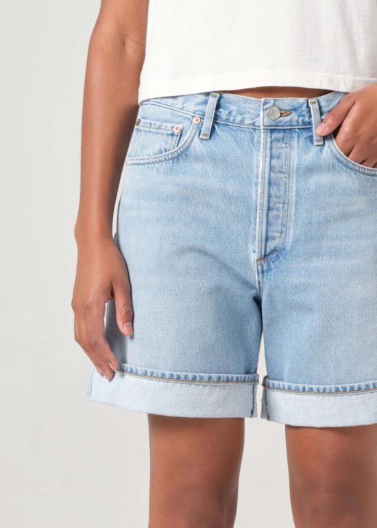  에이골디 데님 숏팬츠 아골드 데임 커프드 숏 텐션 - AGOLDE