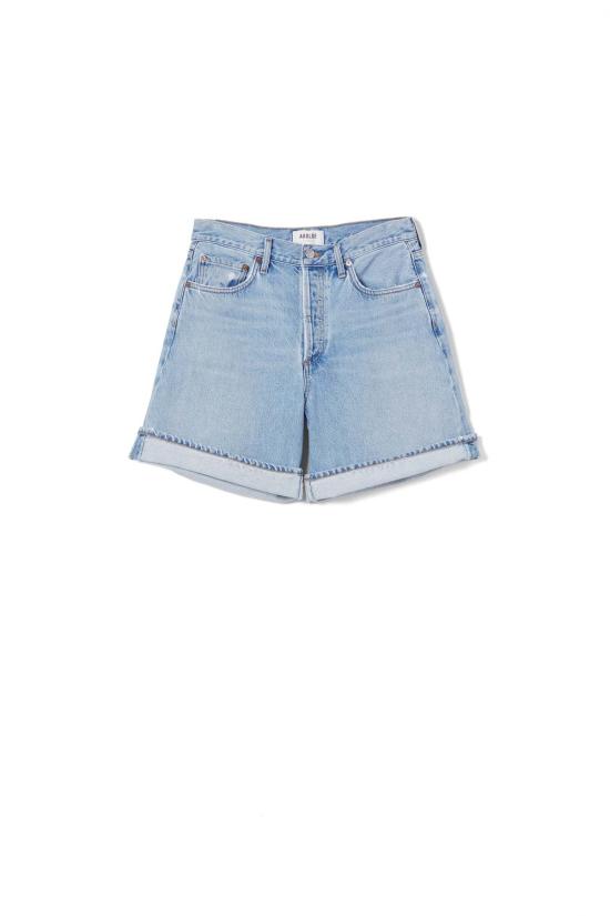  에이골디 데님 숏팬츠 아골드 데임 커프드 숏 텐션 - AGOLDE
