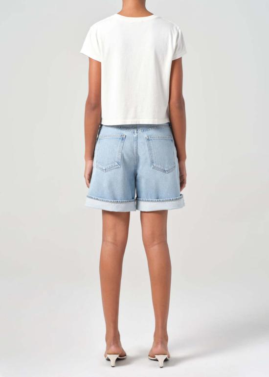  에이골디 데님 숏팬츠 아골드 데임 커프드 숏 텐션 - AGOLDE