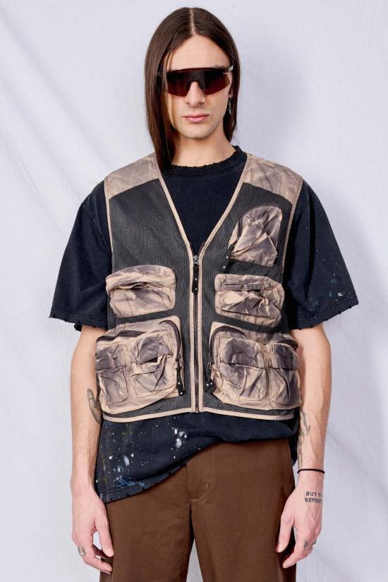  Boiler Room 베스트 보일러룸 브라운 멀티포켓 질레 브라운