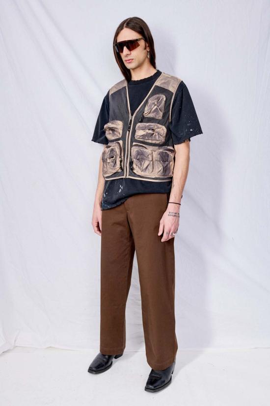  Boiler Room 베스트 보일러룸 브라운 멀티포켓 질레 브라운 - OTHER BRANDS