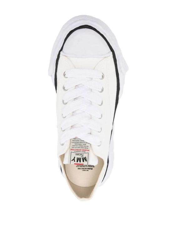 25FW 메종 미하라 야스히로 피터슨23 OG 솔 캔버스 로우탑 A11FW702WHITE - MAISON MIHARA YASUHIRO