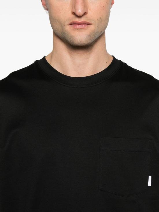  라르디니 반팔 티셔츠 ESLTMC57ES64052 999 BLACK DOM - LARDINI