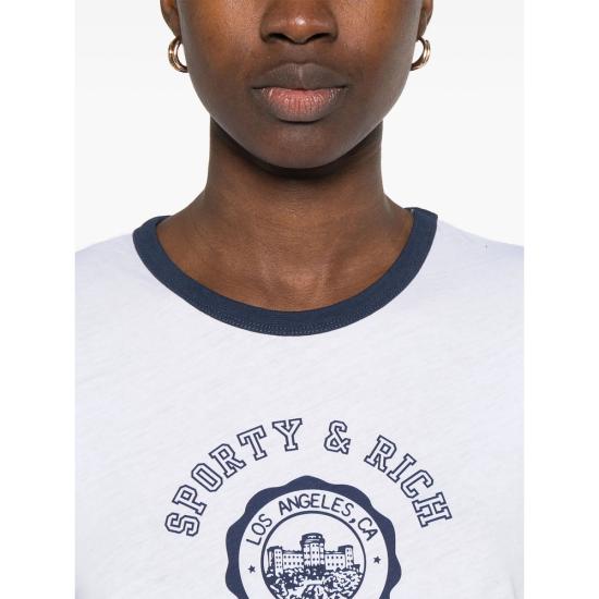 25SS 스포티앤리치 반팔 티셔츠 TO073606205WH WHITE - SPORTY & RICH