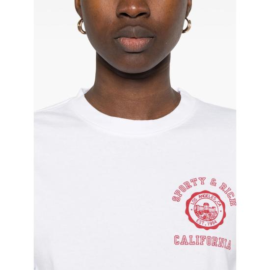 25SS 스포티앤리치 반팔 티셔츠 TO043606508WH WHITE - SPORTY & RICH