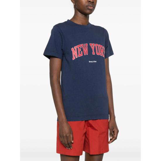 25SS 스포티앤리치 반팔 티셔츠 TO043606304BL DANAV BLUE - SPORTY & RICH