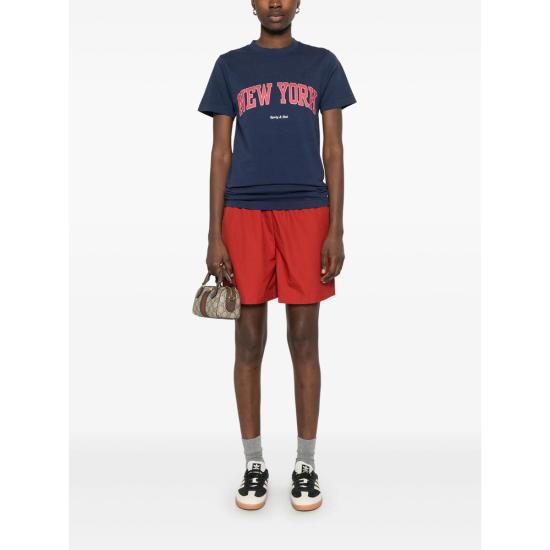 25SS 스포티앤리치 반팔 티셔츠 TO043606304BL DANAV BLUE - SPORTY & RICH