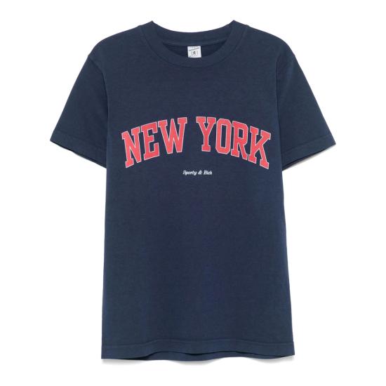 25SS 스포티앤리치 반팔 티셔츠 TO043606304BL DANAV BLUE