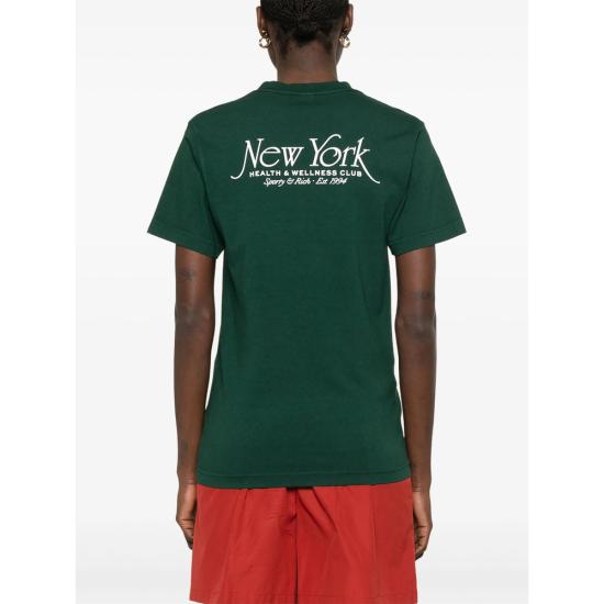 25SS 스포티앤리치 반팔 티셔츠 TO043606034GR FORES GREEN - SPORTY & RICH