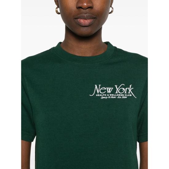 25SS 스포티앤리치 반팔 티셔츠 TO043606034GR FORES GREEN - SPORTY & RICH