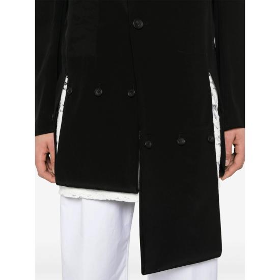 25SS 요지 야마모토 코트 HPJ13502 BLACK - YOHJI YAMAMOTO