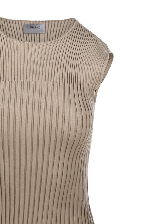 25SS 누드 민소매 티셔츠 1101E25030 243 STRAW - NUDE