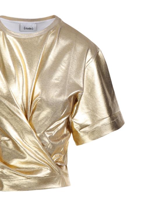 25SS 누드 반팔 티셔츠 1103E25308 570 GOLD - NUDE