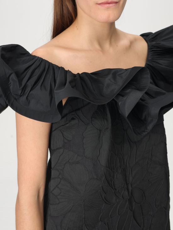 25FW 엘리자베타프랜치 숏 원피스 AB698 110 Black - ELISABETTA FRANCHI