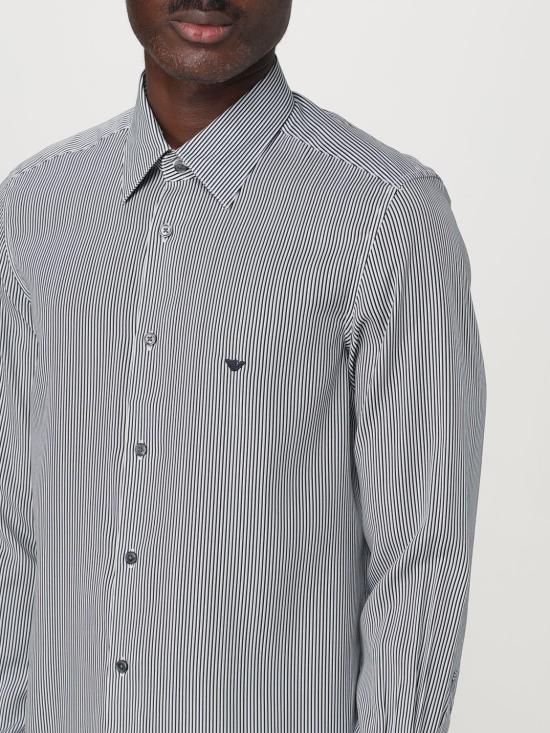 25SS 엠포리오 아르마니 긴팔 셔츠 EM001537AF14214 FB266 Navy - EMPORIO ARMANI